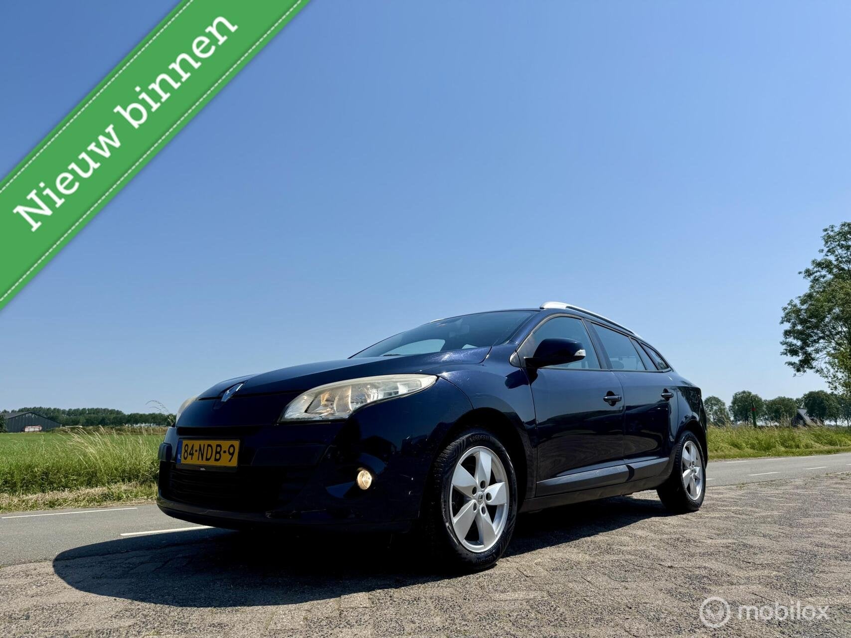 Renault Megane Estate 1.6 Expression, BJ 2010, Nieuw Model, Auto's, Voorwielaandrijving, Gebruikt, 4 cilinders, Blauw