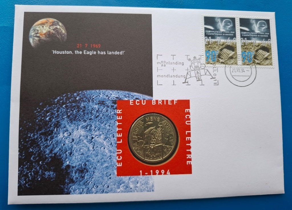 ECU brief 1 - Maanlanding 1994, Verzenden, Overige materialen, Nederland