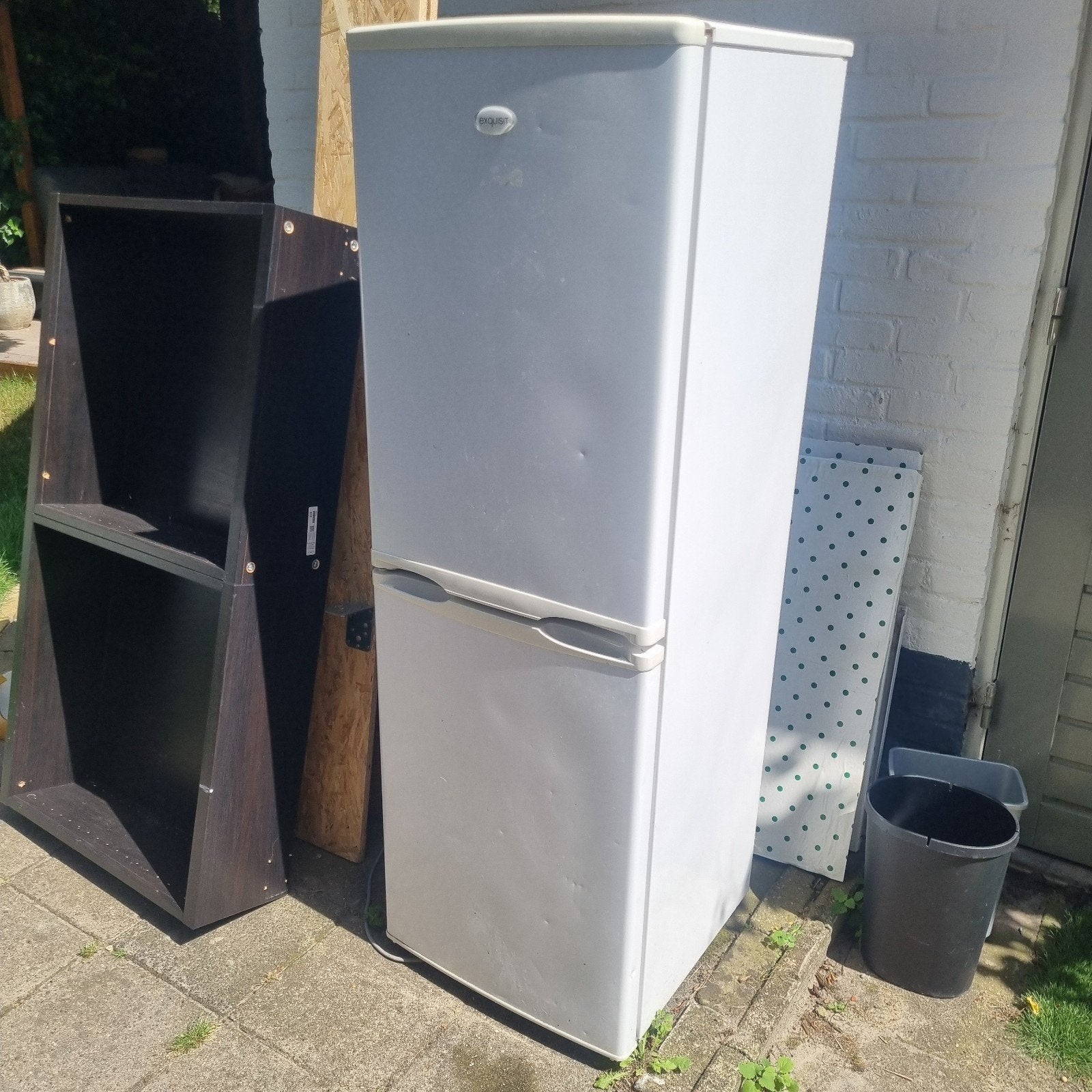 Koelkast met diepvries 145x 48x48 Exquisit, Ophalen, Gebruikt, Met aparte vriezer, 140 tot 160 cm