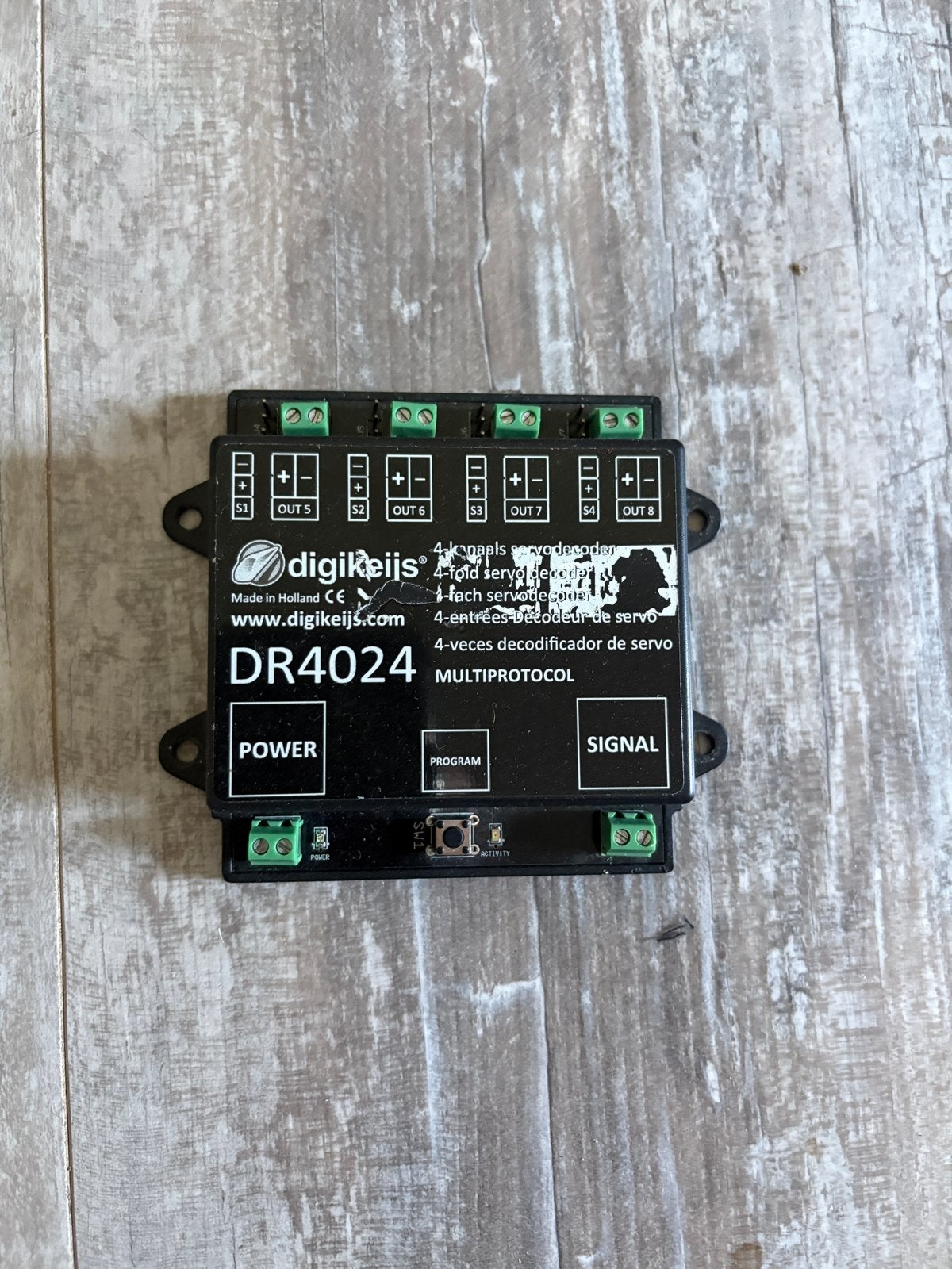 Digikeijs DR4024 4-kanaals servodecoder MULTIPROTOCOL, Overige merken, Gebruikt, Gelijkstroom, Overige typen