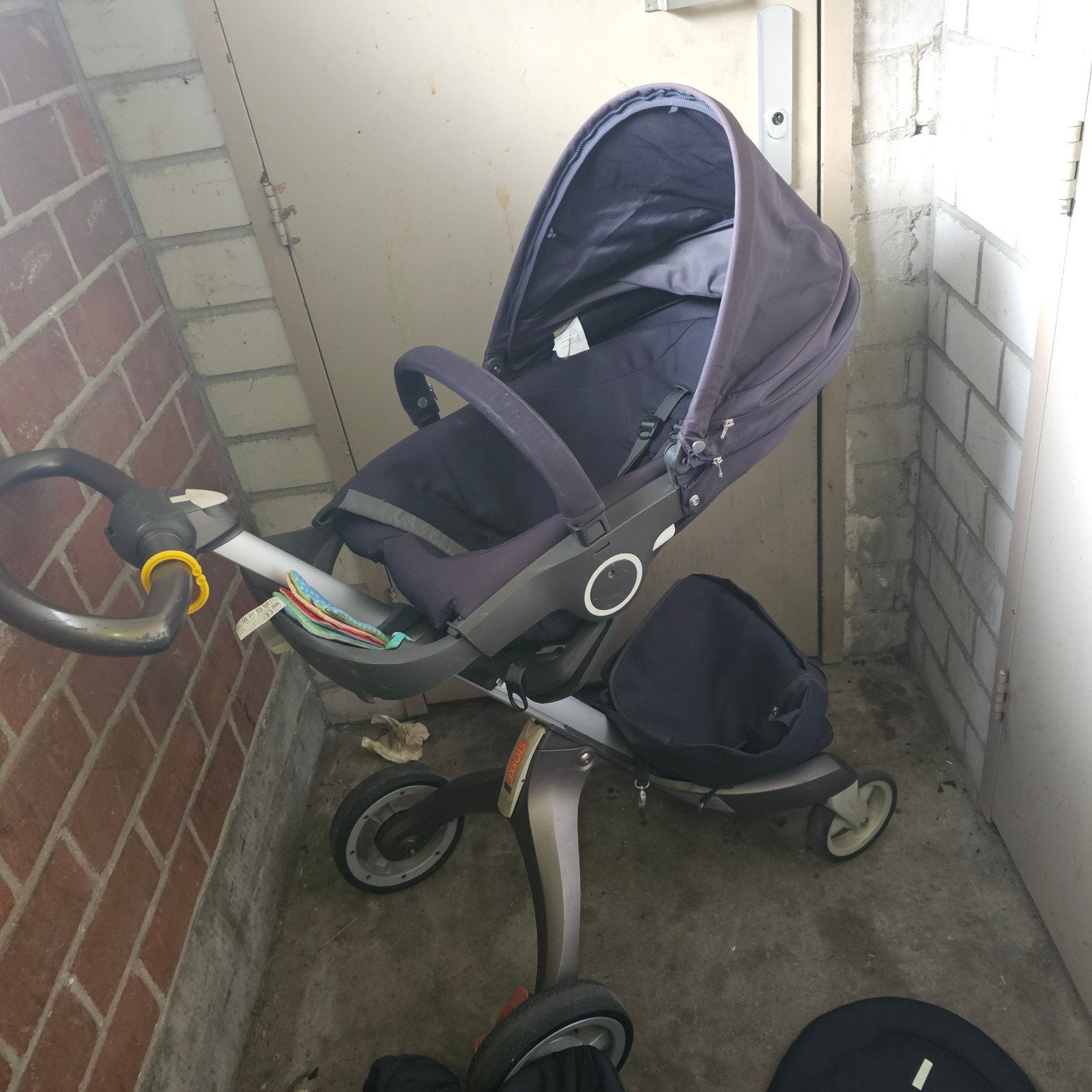 Stokke xplory kinderwagen met reiswieg en accessoires, Ophalen of Verzenden, Overige merken, Met reiswieg