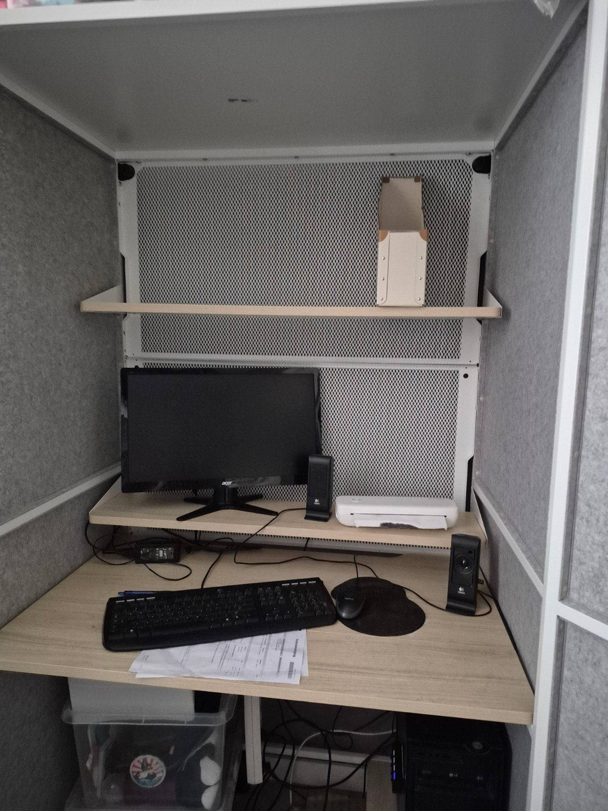 IKEA PC kast - Ideaal voor scholier, veel opbergruimte, 70 tot 120 cm, Modern, Functioneel, Zo goed als nieuw, 170 cm of meer