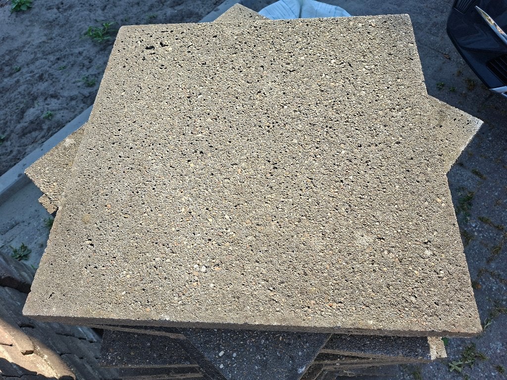 Terrastegels en klinkers, Tuin en Terras, Ophalen, Gebruikt, 5 tot 10 m², Beton