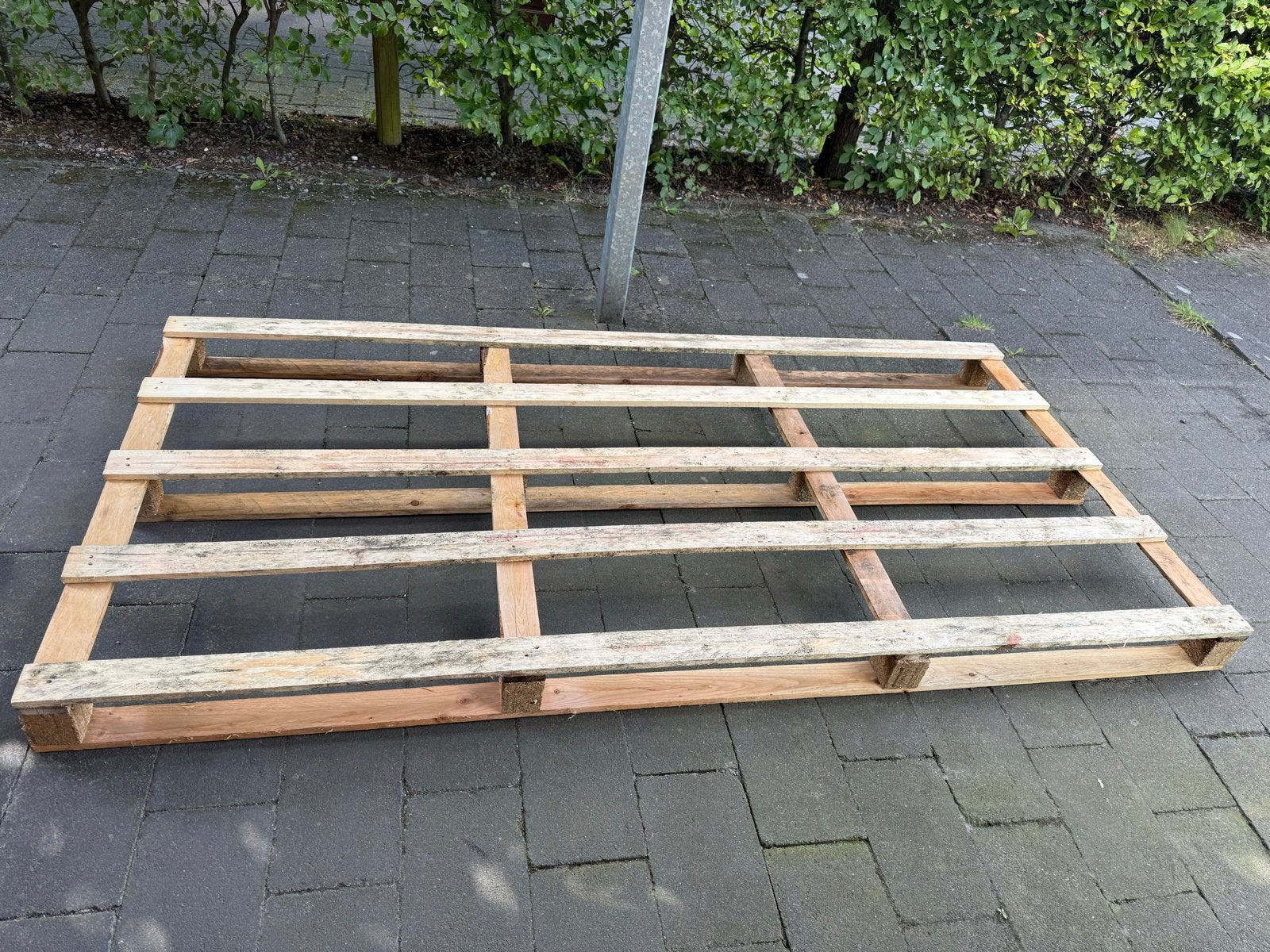 Gratis pallet, Doe-het-zelf en Verbouw, Ophalen, Gebruikt, 200 tot 250 cm, 50 mm of meer