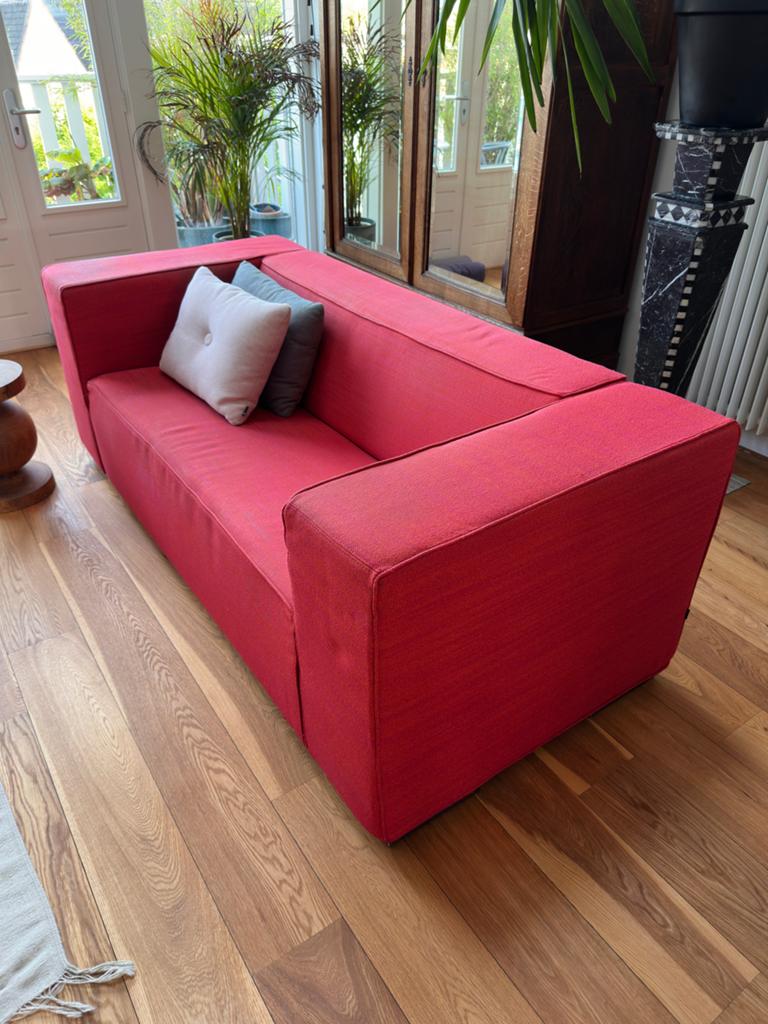Gelderland bank met kvadrat stof - 208x90x74cm, Huis en Inrichting, Banken | Bankstellen, Ophalen, Gebruikt, Driepersoons, 75 tot 100 cm