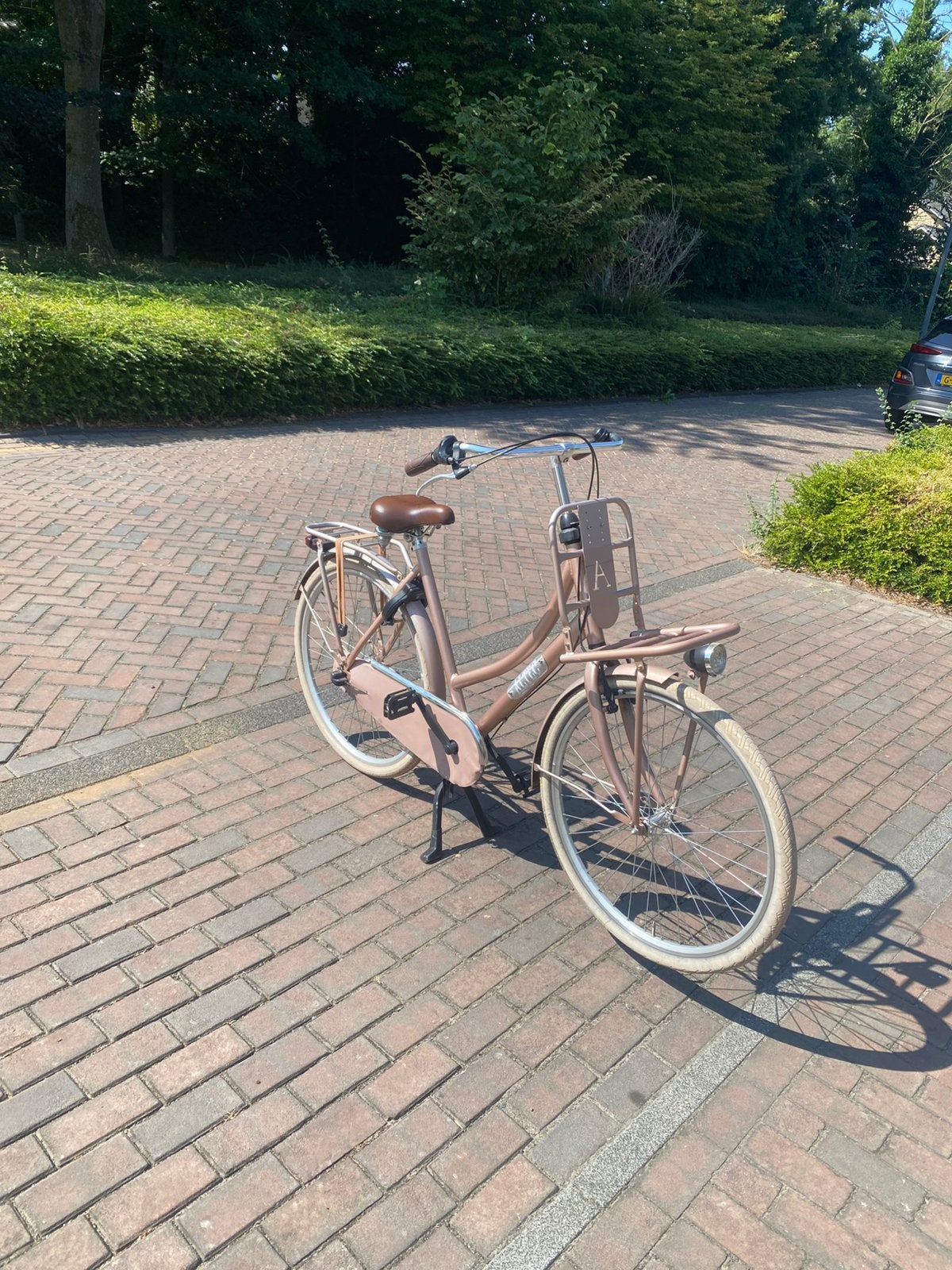 Leuke meiden fiets  18inch roze, Ophalen, Terugtraprem, Gebruikt, Versnellingen
