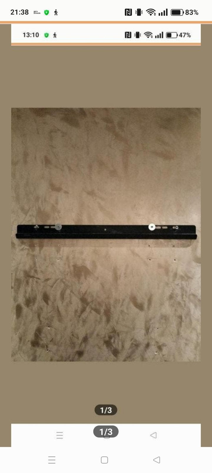 Vogel Vaste Muurbeugel tot max 65 inch TV, Audio, Tv en Foto, Televisiebeugels, Ophalen of Verzenden