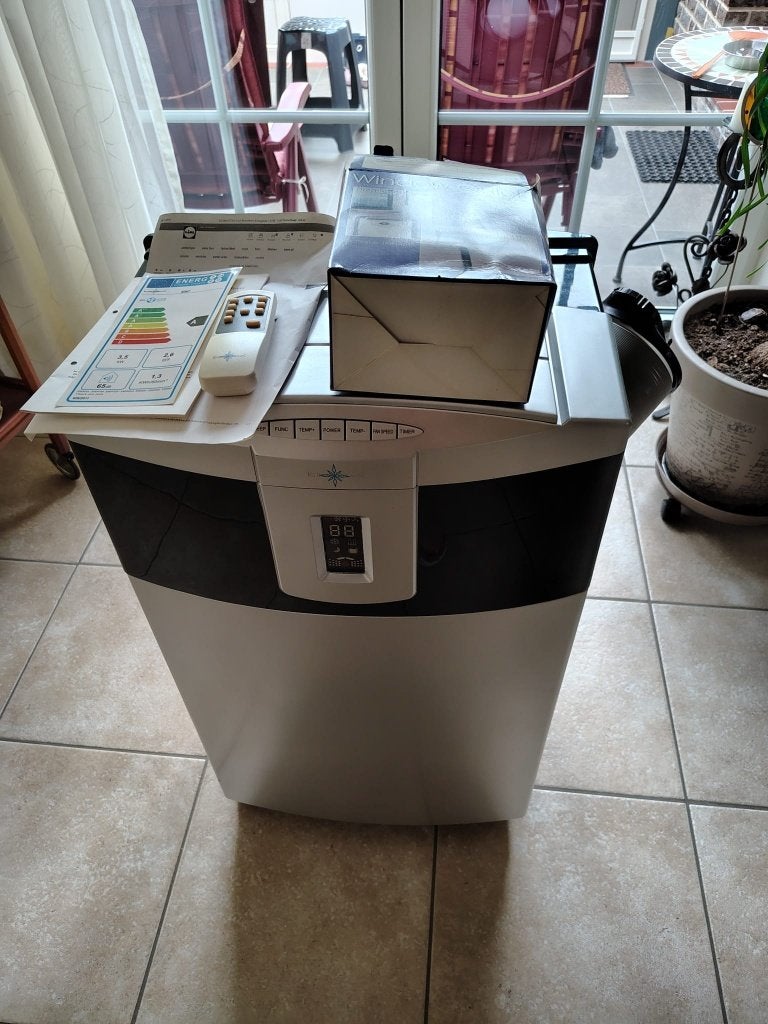 Mobiele Airco, Witgoed en Apparatuur, Airco's, Ophalen, 3 snelheden of meer, Zo goed als nieuw, Afstandsbediening