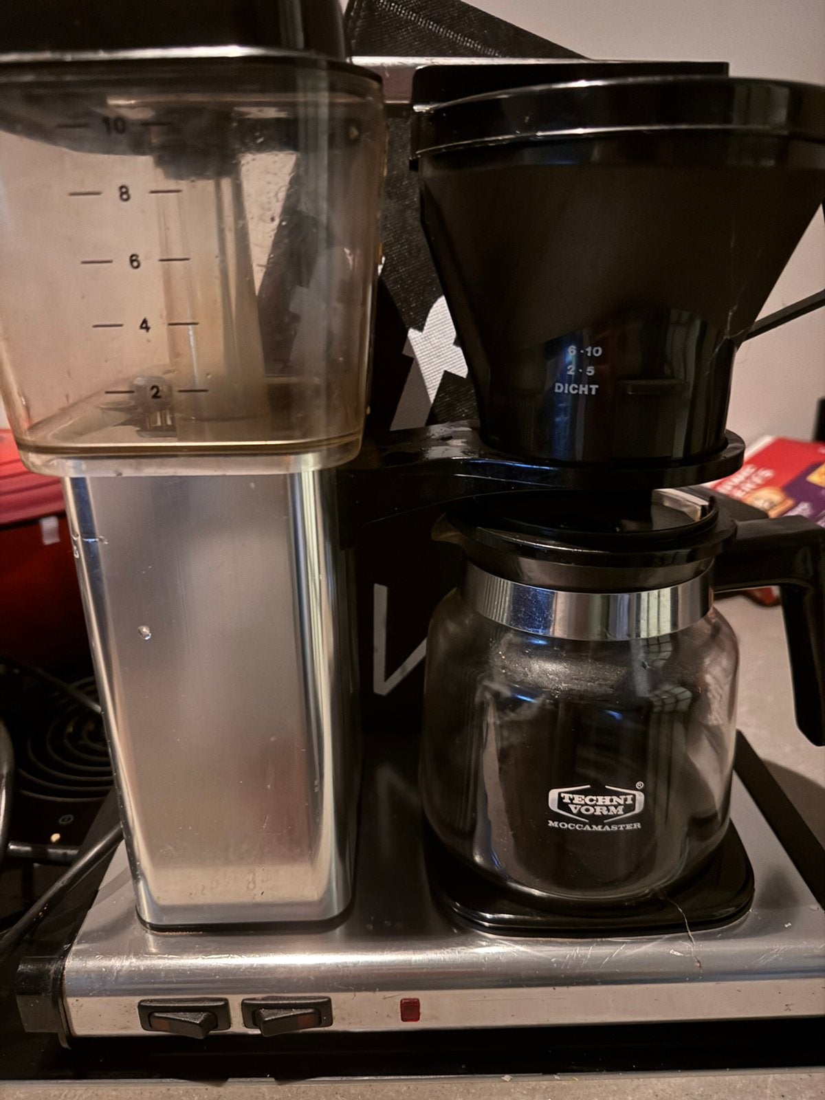 Technivorm Moccamaster DE, Witgoed en Apparatuur, 4 tot 10 kopjes, Ophalen, Gebruikt, Koffiemachine
