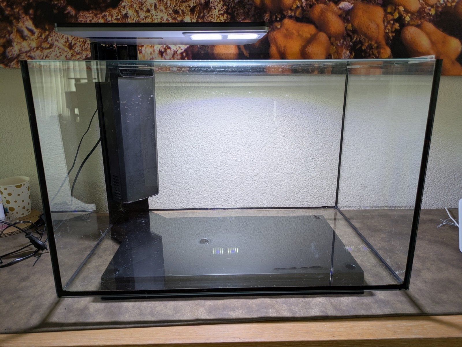 Superfish aquarium Quadro 70 pro binnenfilter verlichting, Ophalen, Zo goed als nieuw, Leeg aquarium
