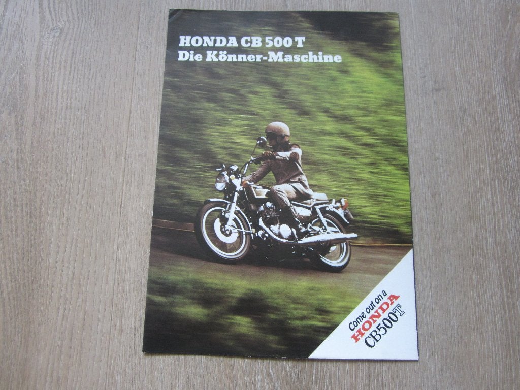 Honda CB 500 T brochure folder 1975 ?, Ophalen of Verzenden, Honda