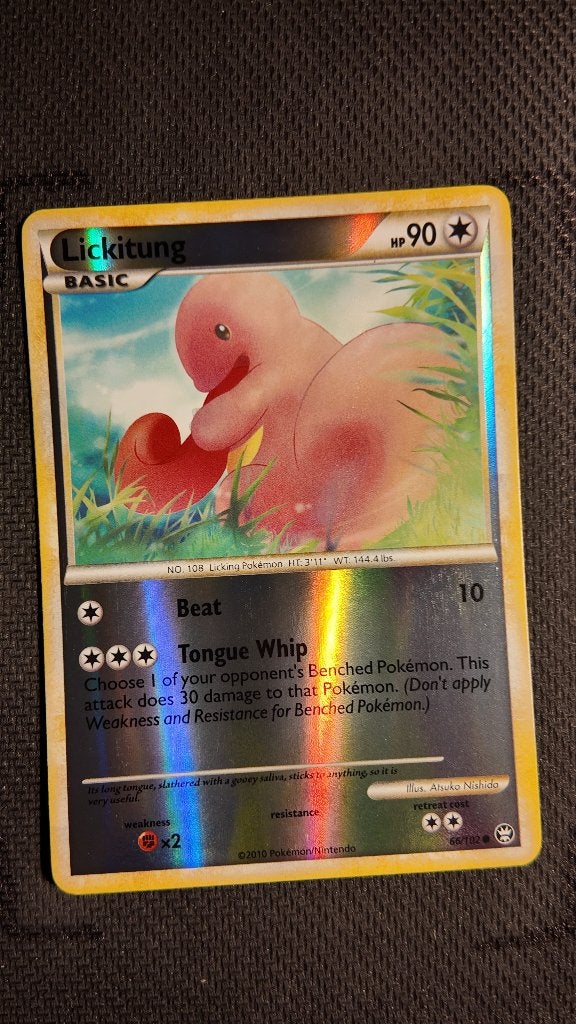 Lickitung 66 HS—Triumphant | Pokemon kaart, Ophalen, Zo goed als nieuw, Losse kaart, Foil