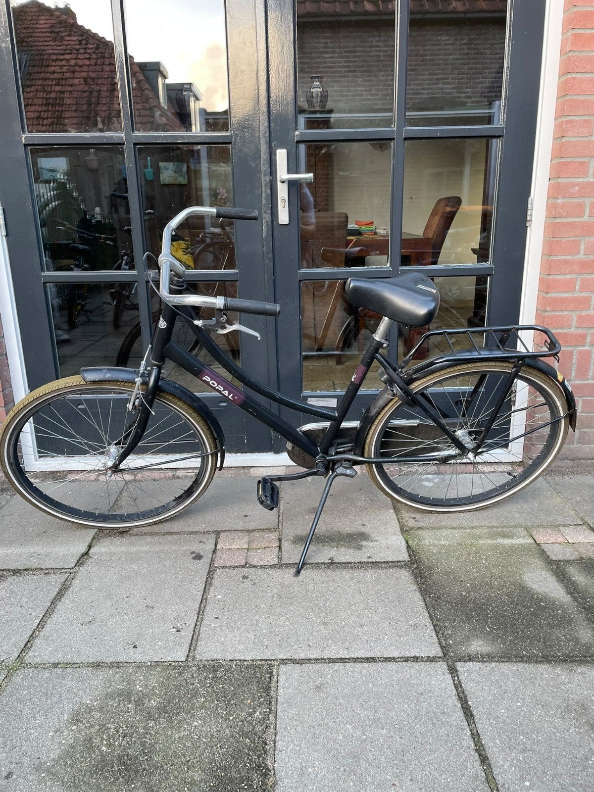 Popal fiets met lage instap en bagagedrager 26 inch, Fietsen en Brommers, Terugtraprem, 50 tot 53 cm, Ophalen, Overige merken