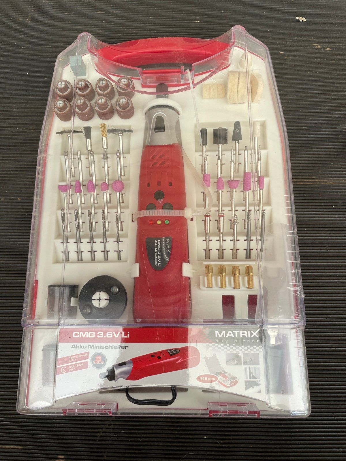 Matrix CMG 3.6V Li Accu Minitool Set, Ophalen of Verzenden, Zo goed als nieuw, Multitool, Overige merken
