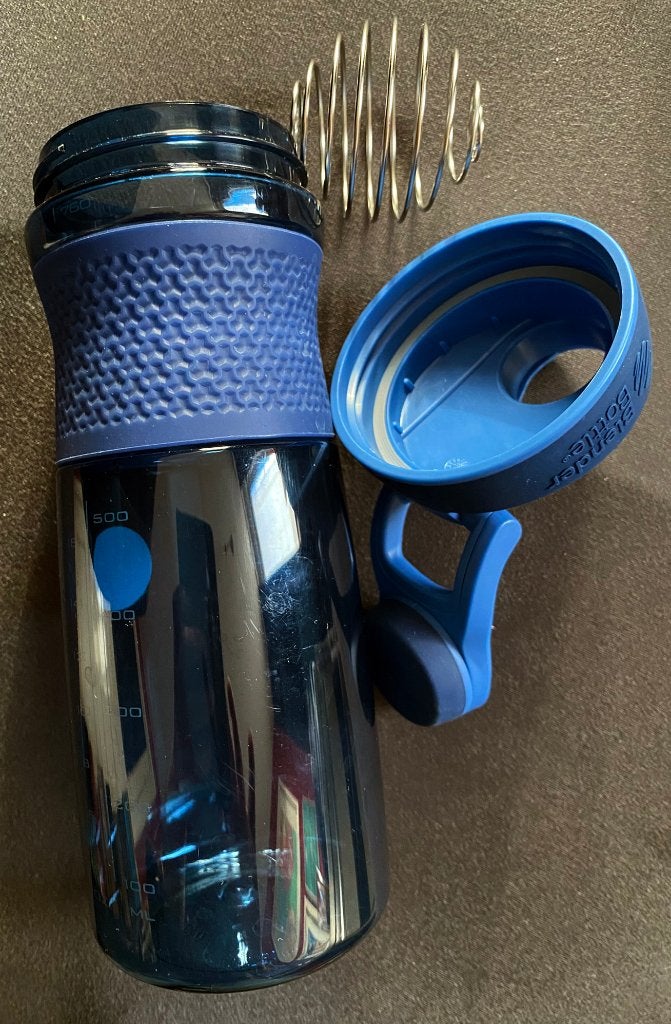 Blender Bottle met mixbal, blauw, 760 ml, BPA free / Genuine, Gebruikt, BPA-vrij, Blauw, 760 ml