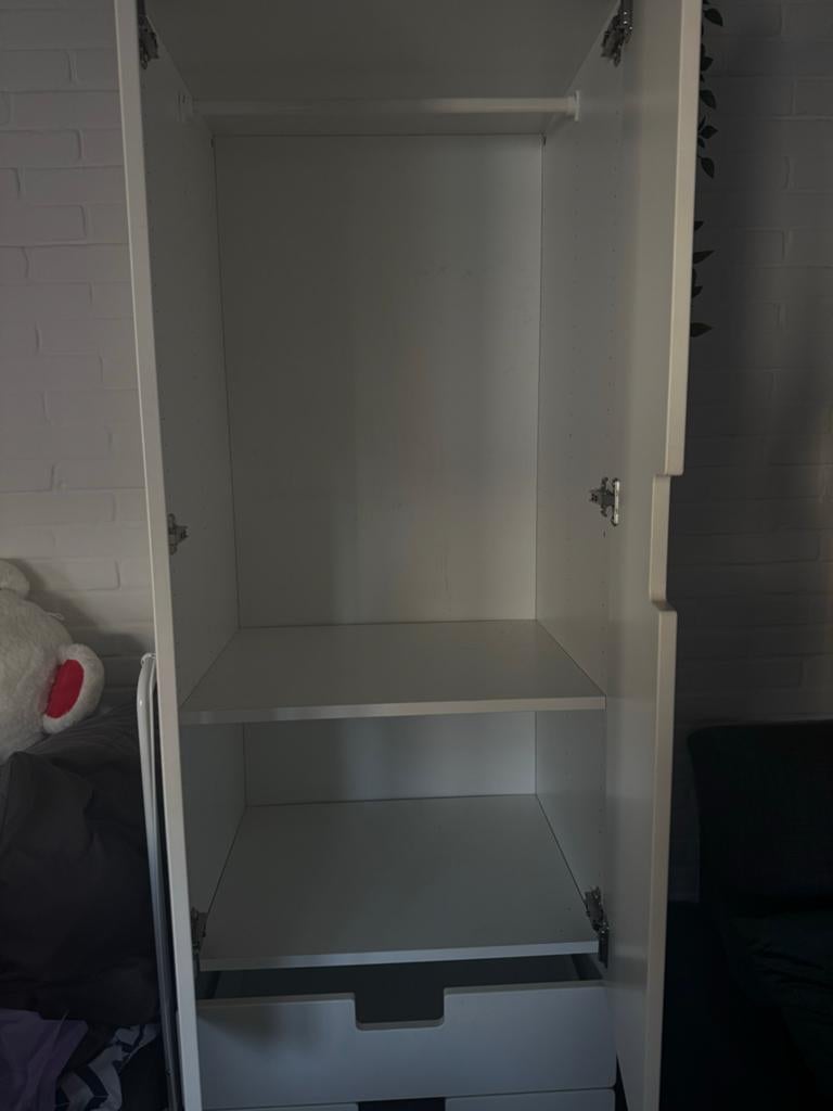 Smalle Kledingkast met Hanggedeelte en Lades, Huis en Inrichting, Ophalen, Minder dan 50 cm, Gebruikt, 150 tot 200 cm