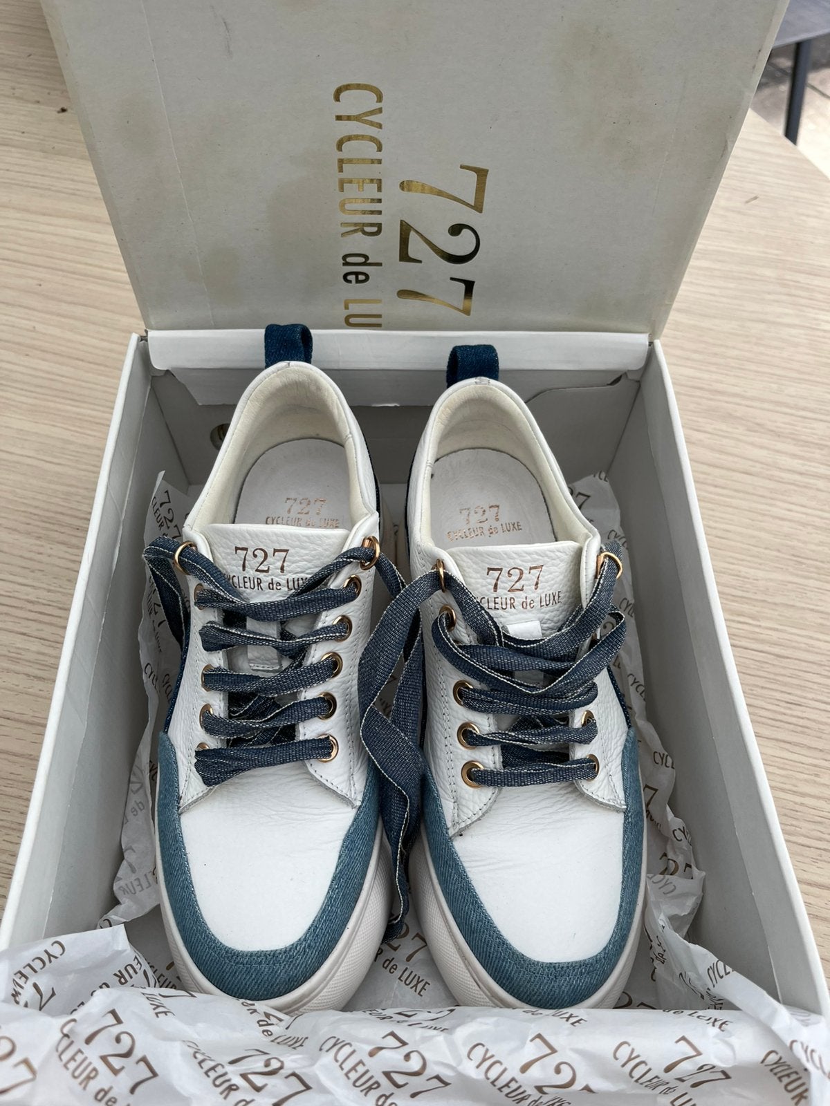 Cycleur de Luxe 727 maat37, Wit, Ophalen of Verzenden, Sneakers of Gympen, Zo goed als nieuw