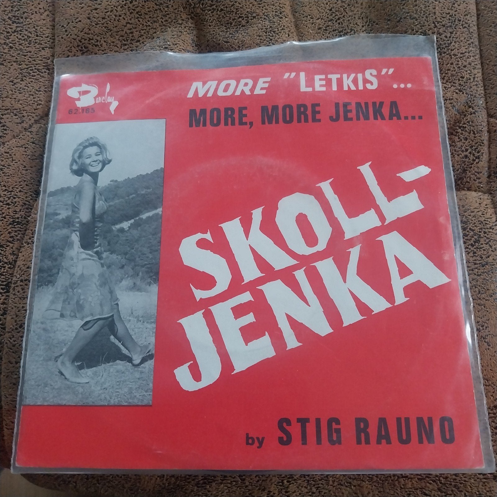 Stig Rauno - Skoll-Jenka / Letkis (Vinyl Single), Fotohoes, Ophalen of Verzenden, Gebruikt, Pop