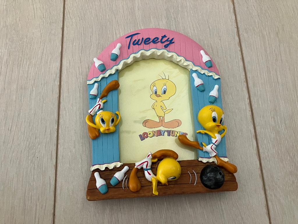 Fotolijstje Looney Tunes Tweety 1998, Ophalen of Verzenden, Looney Tunes, Zo goed als nieuw, Beeldje of Figuurtje