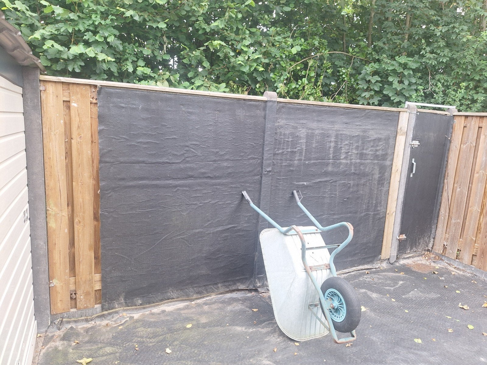 Schuttingen met betonnen palen, eventueel incl. overkapping, Tuin en Terras, 6 meter of meer, Ophalen of Verzenden, Hout, 1 tot 2 meter