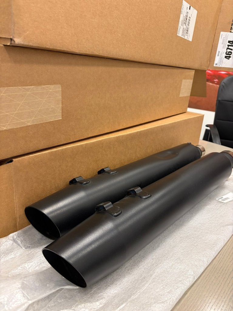 Harley Davidson OEM M8 Touring Exhaust/Uitlaat Set, Black, Motoren, Onderdelen | Harley-Davidson, Gebruikt, Ophalen of Verzenden