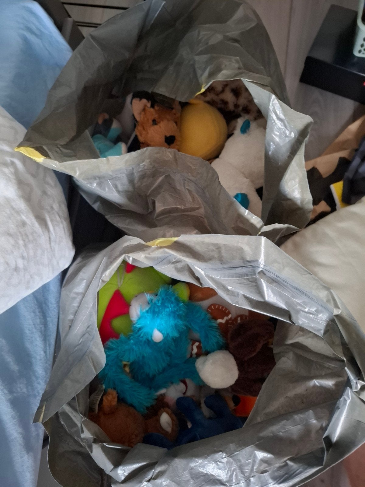 2 zakken knuffels, Ophalen, Zo goed als nieuw, Overige typen