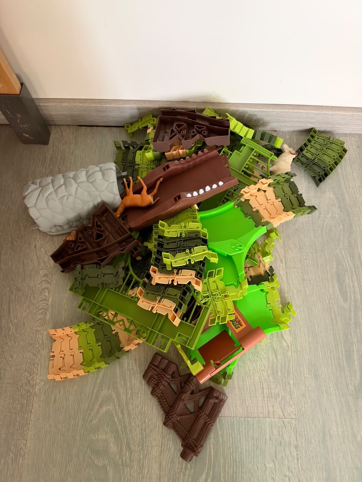 Jungle thema autobaan met dieren, Ophalen of Verzenden, Gebruikt, Jongen of Meisje
