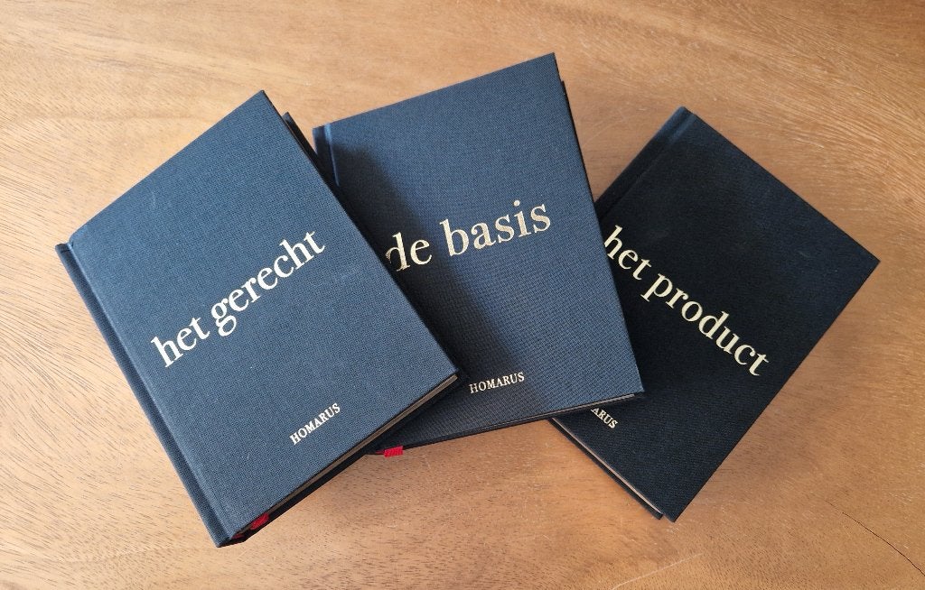 3-delig Homarus Kookboeken: Het Product+De Basis+Het Gerecht, Boeken, Voorgerechten en Soepen, Ophalen of Verzenden, Zo goed als nieuw