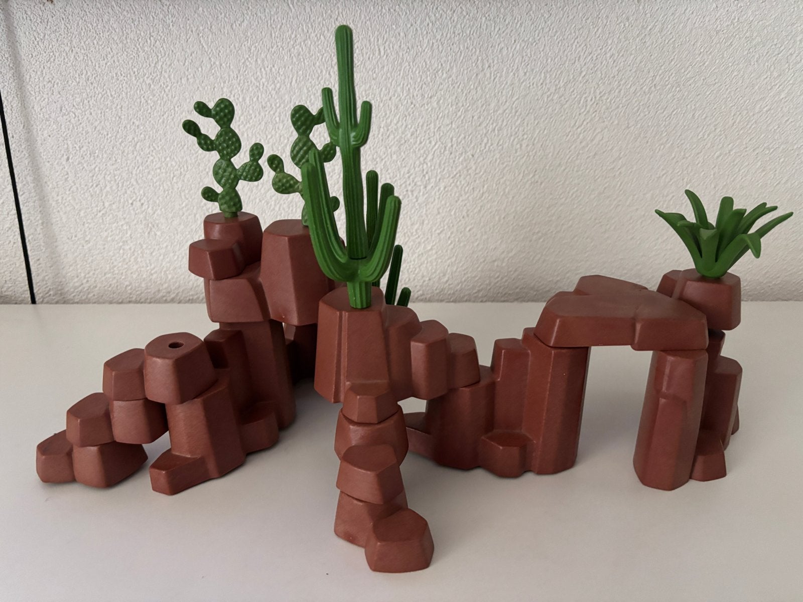 Playmobil donkerbruine rotsen met Western beplanting, Kinderen en Baby's, Speelgoed | Playmobil, Ophalen of Verzenden, Gebruikt