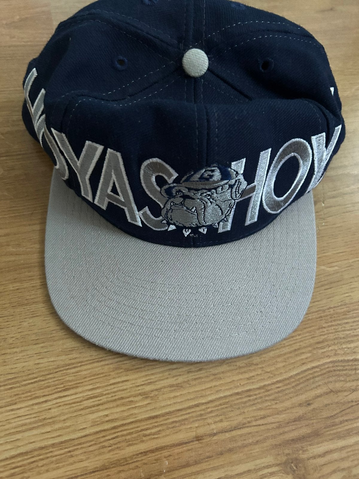 Vintage snapback hat cap pet Georgetown Hoyas Signatures Sp., Ophalen of Verzenden, Zo goed als nieuw, One size fits all, Pet