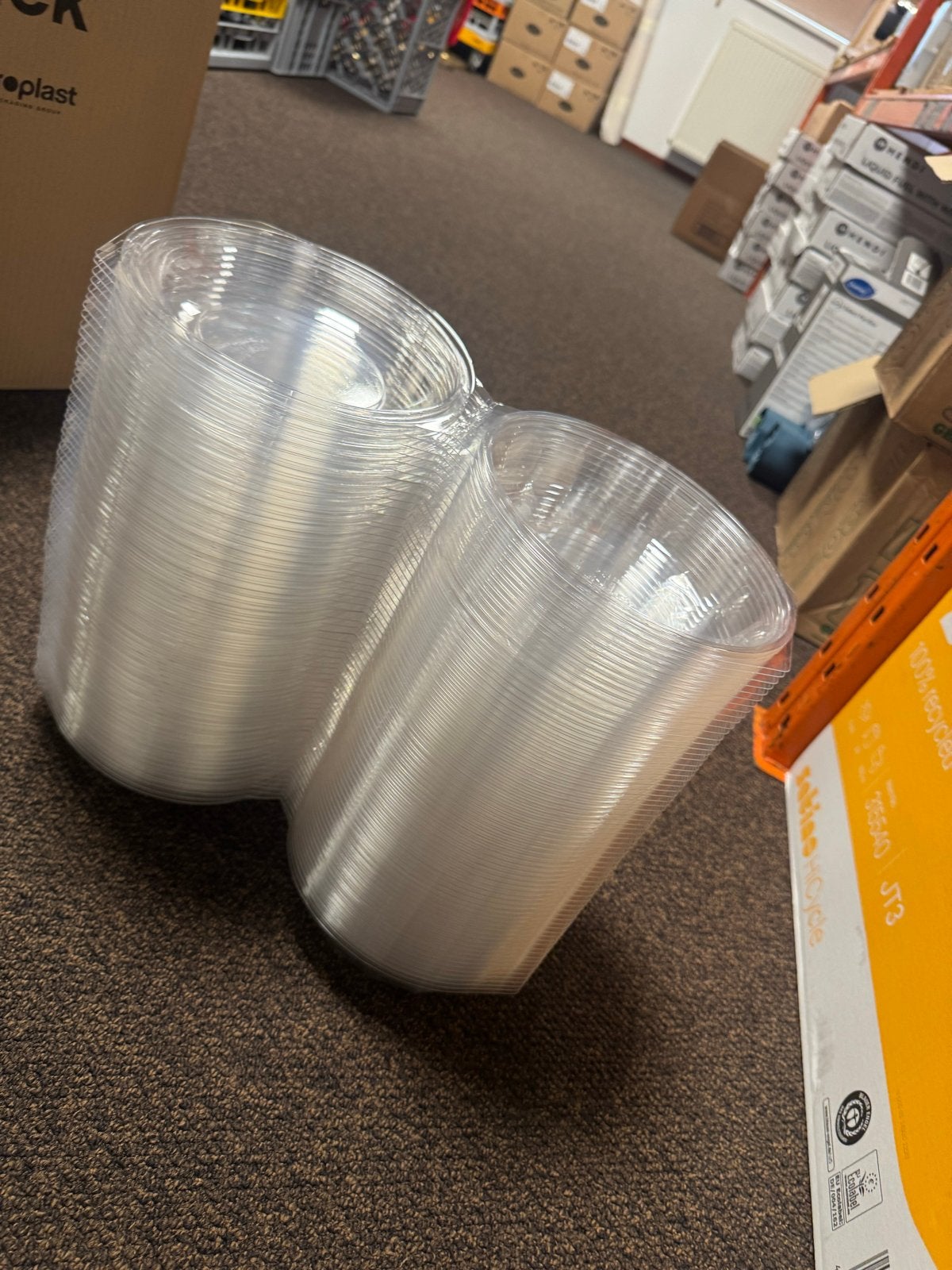 Transparante plastic bekers, Ophalen of Verzenden