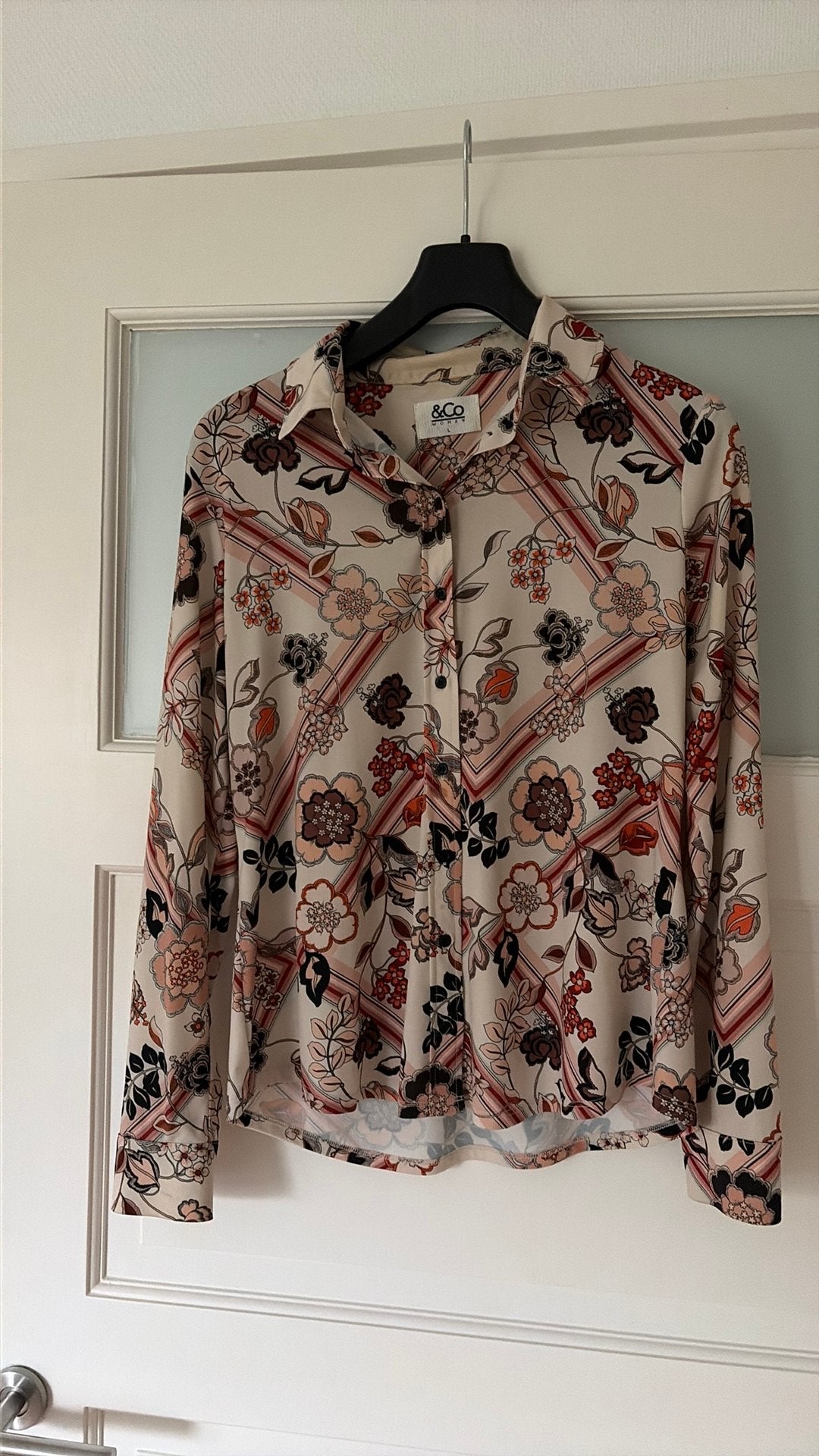 &co blouse, Ophalen of Verzenden, Zo goed als nieuw, Maat 42/44 (L), Beige