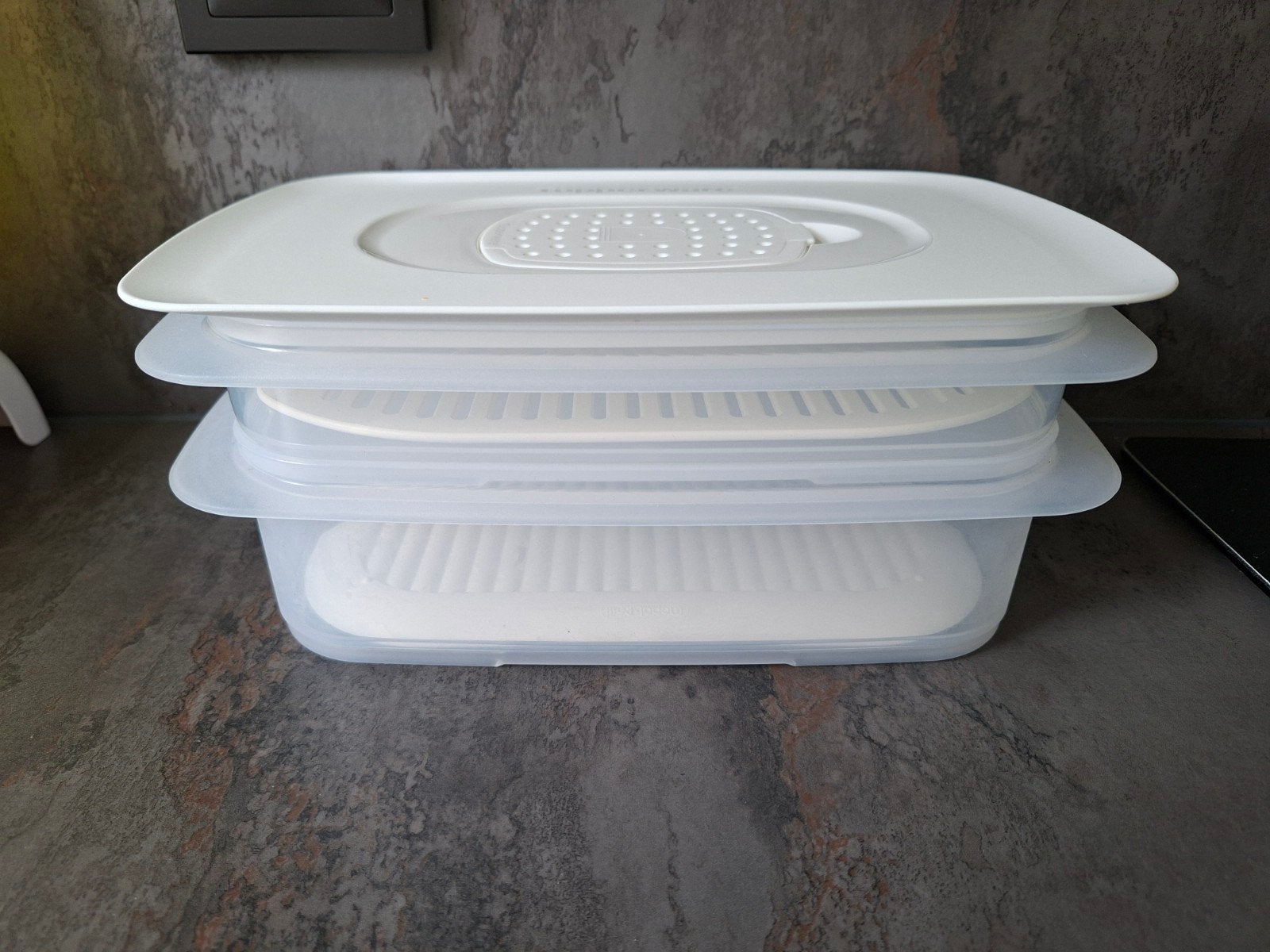 Tupperware Vleeswaren/Kaasdoos - BPA-vrij, Nieuw, BPA-vrij, Bewaardoos, Wit, Nieuw
