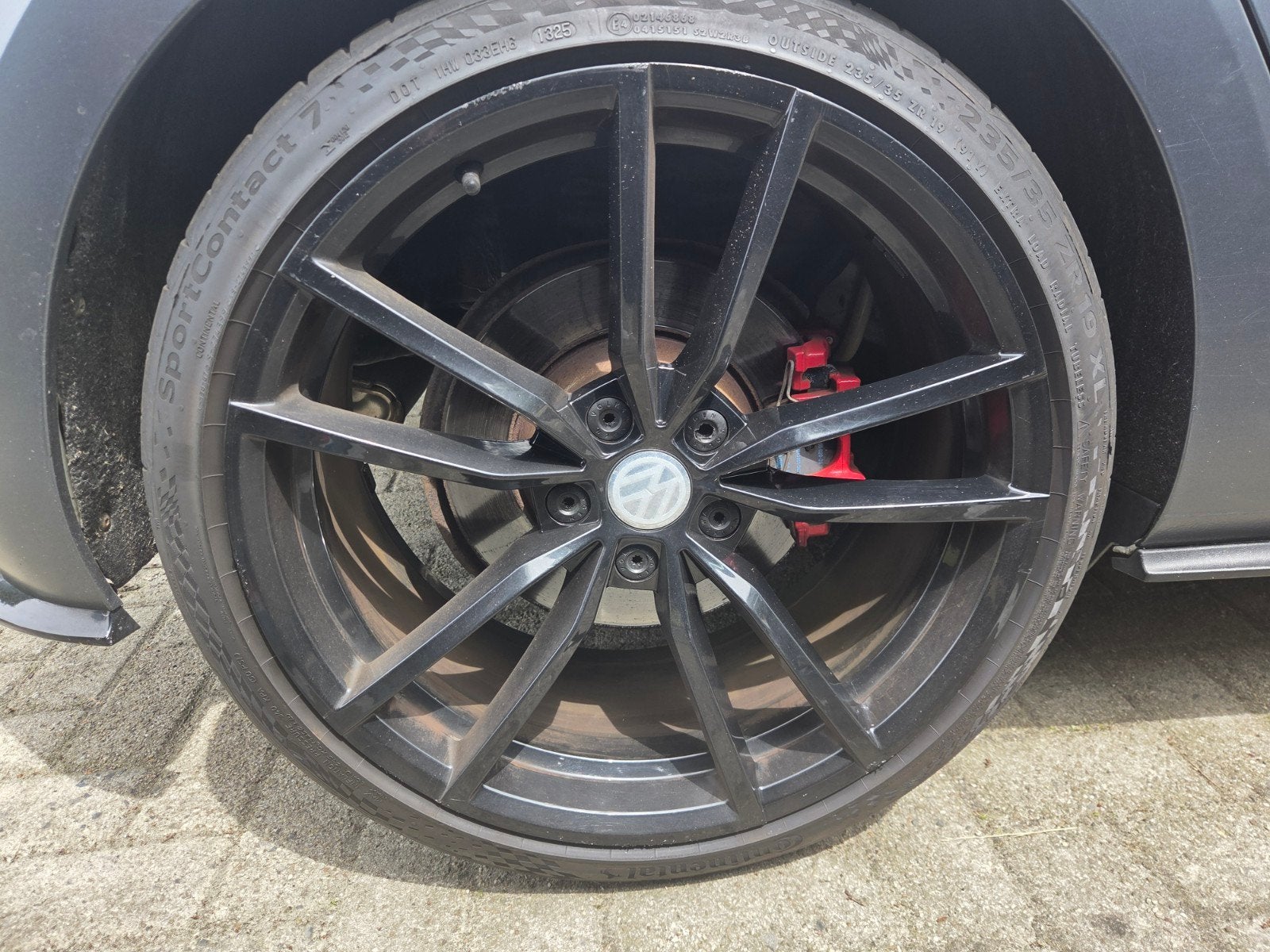19 inch Pretoria 5x112 golf 7 7m5 4xConti.Cont sport 7 6MM., Ophalen of Verzenden, Gebruikt, Achter, Seat