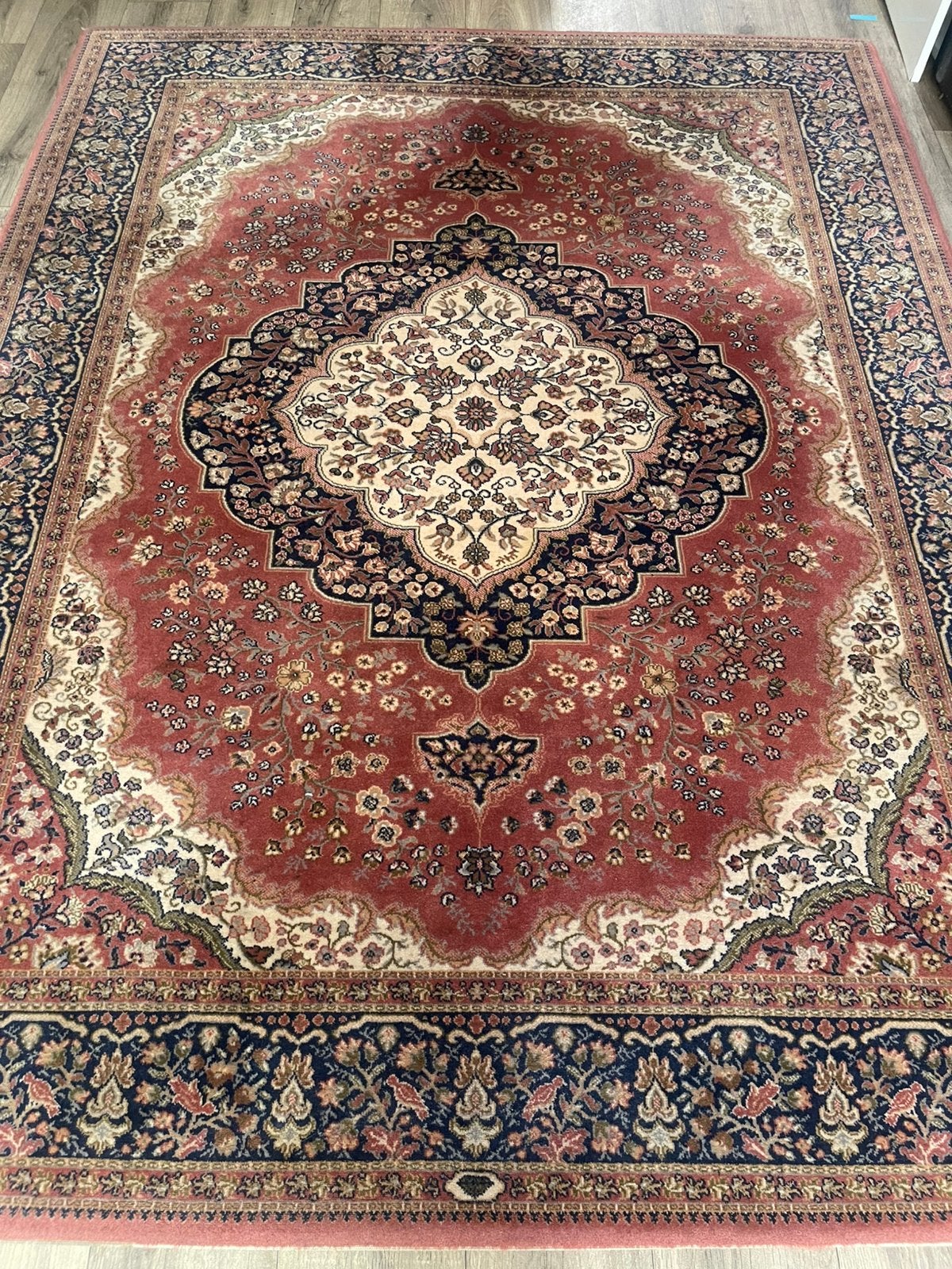 Vintage tapijt 150cm x 197cm kleed oosterse orient diamant, Huis en Inrichting, Ophalen of Verzenden, Zo goed als nieuw, 150 tot 200 cm