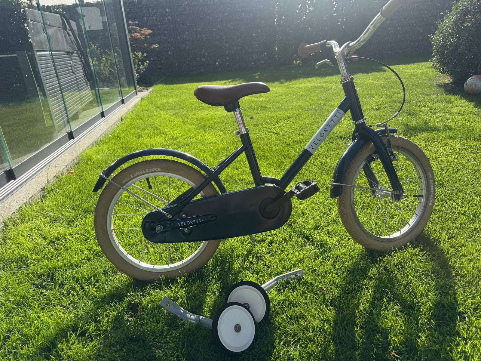 Veloretti kinderfiets Maxi 16 inch met zijwieltjes, Ophalen, Zijwieltjes, Velgrem, 16 tot 20 inch