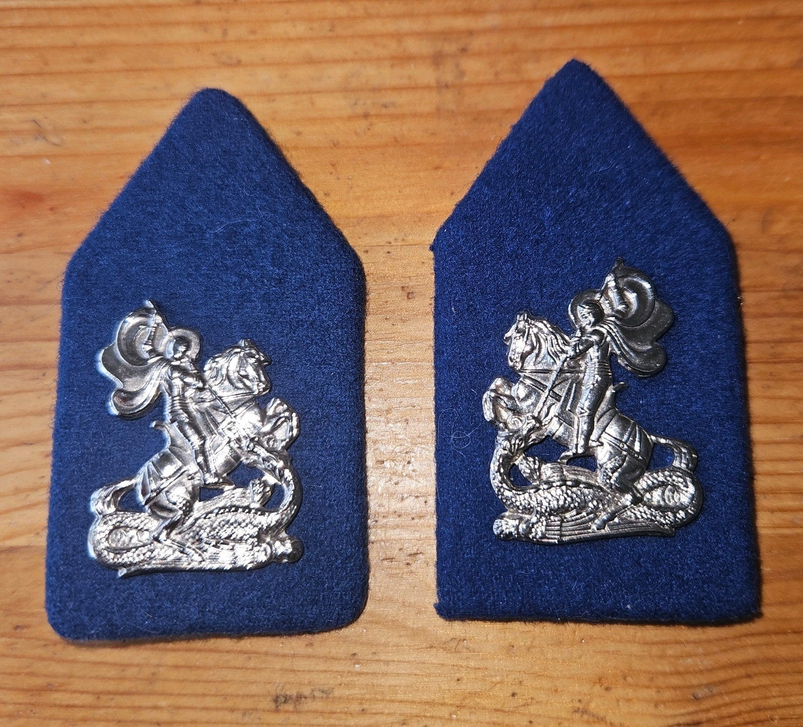 Set kraagpatten Huzaren Opleiding, Ophalen of Verzenden, Landmacht, Nederland, Embleem of Badge