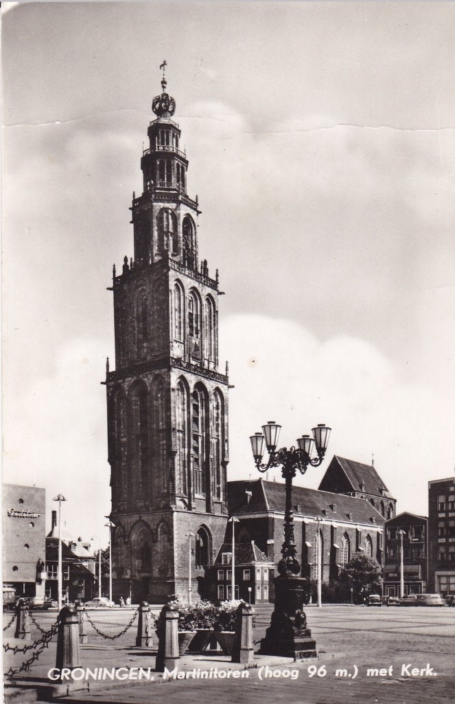 Groningen. Martinitoren met Kerk(1967), Verzenden, 1960 tot 1980, Gelopen, Groningen
