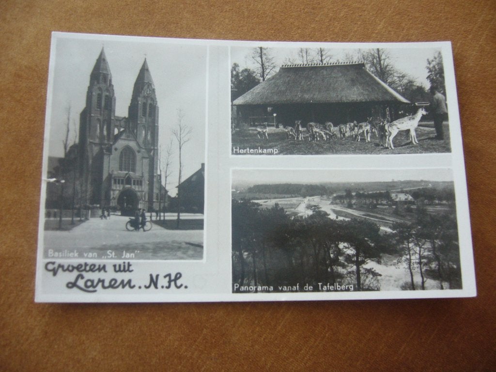 LAREN  N.H.  =  3 LUIK, Ophalen of Verzenden, 1940 tot 1960, Gelopen, Noord-Holland