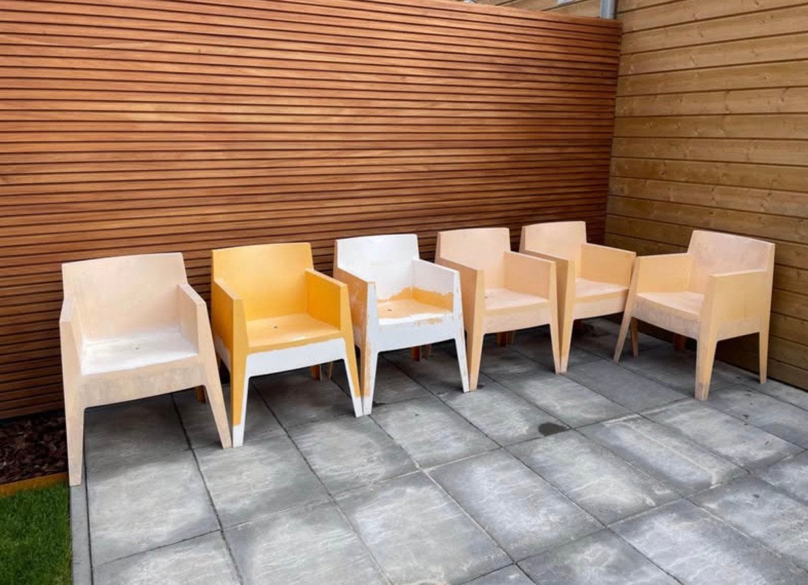 6 Philippe Starck Driade Toy box stoel, Ophalen, Zo goed als nieuw, Stoel