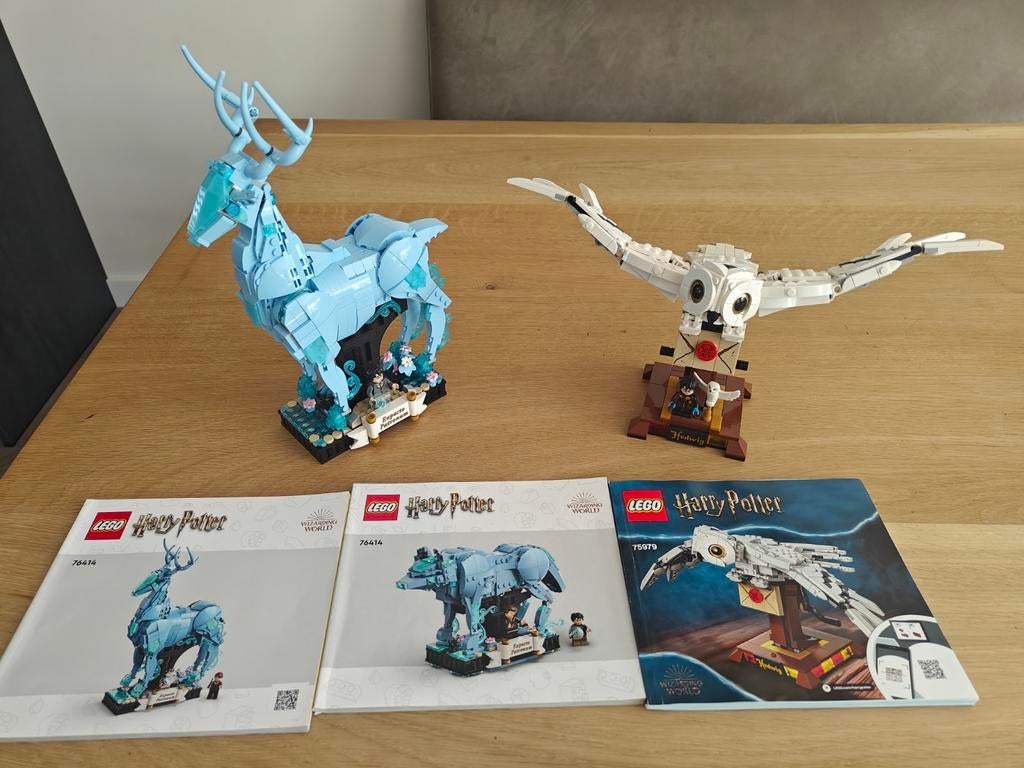 Lego sets Hedwig 75979 en Expecto Patronum 76414, Lego, Harry Potter, Ophalen of Verzenden, Zo goed als nieuw