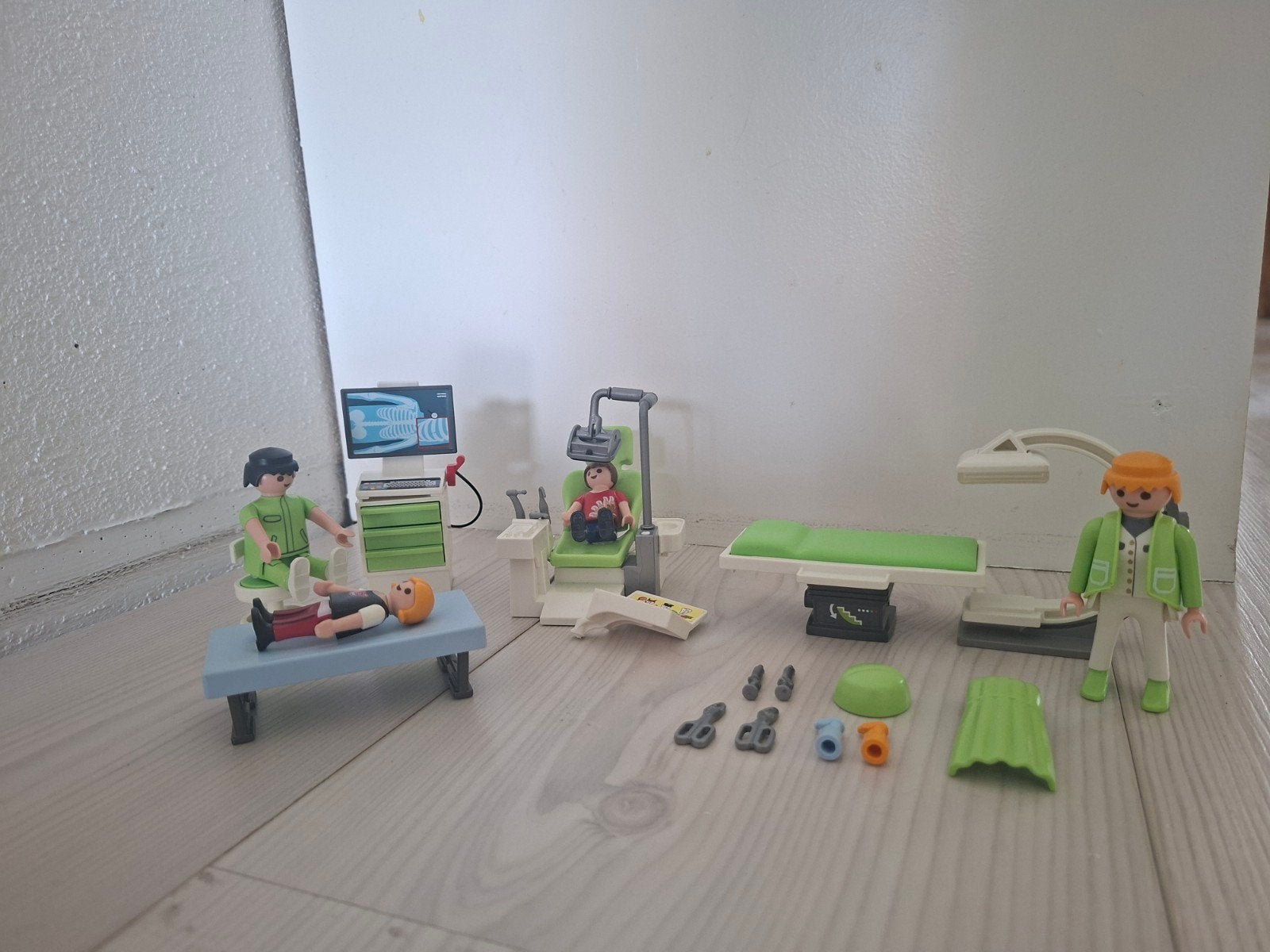 Playmobil Ziekenhuis Set: Tandarts, Röntgen en Operatiekamer, Gebruikt, Complete set, Overige typen, Ophalen of Verzenden
