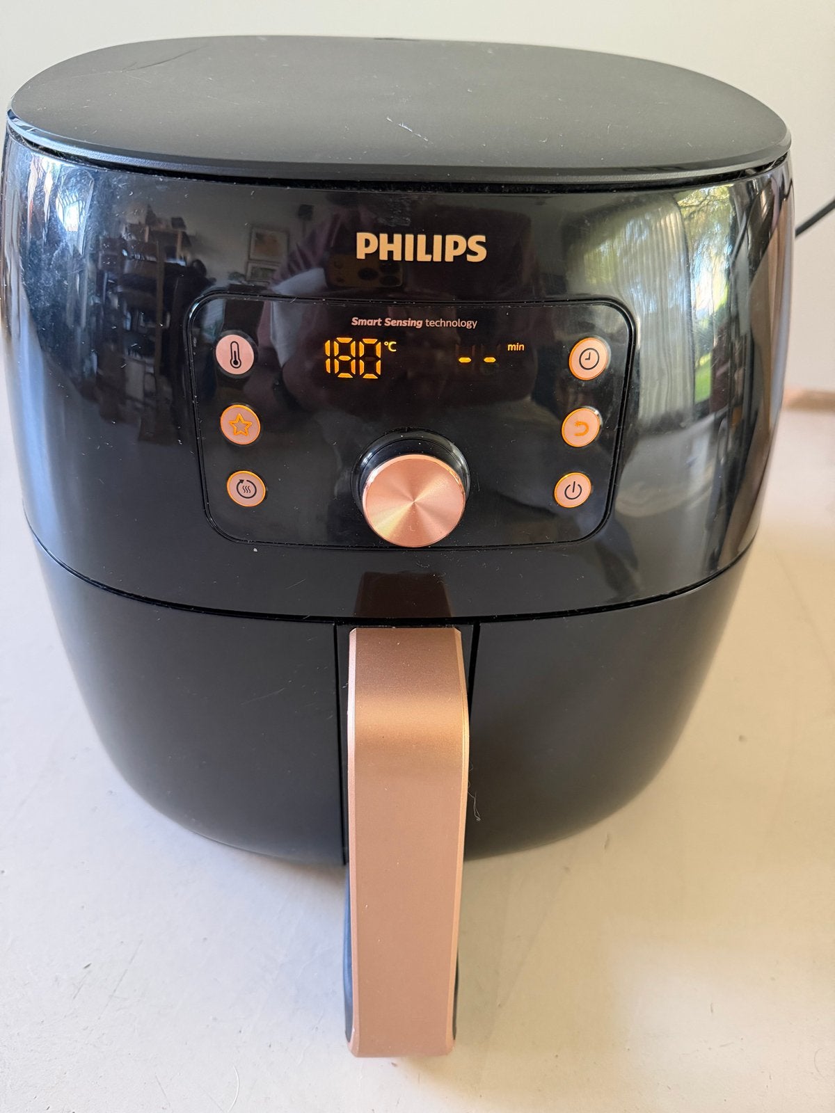 Philips Airfryer HD9860 - Gebruikt met kleine barst, Ophalen of Verzenden, Gebruikt, Airfryer XXL, 1500 gram of meer