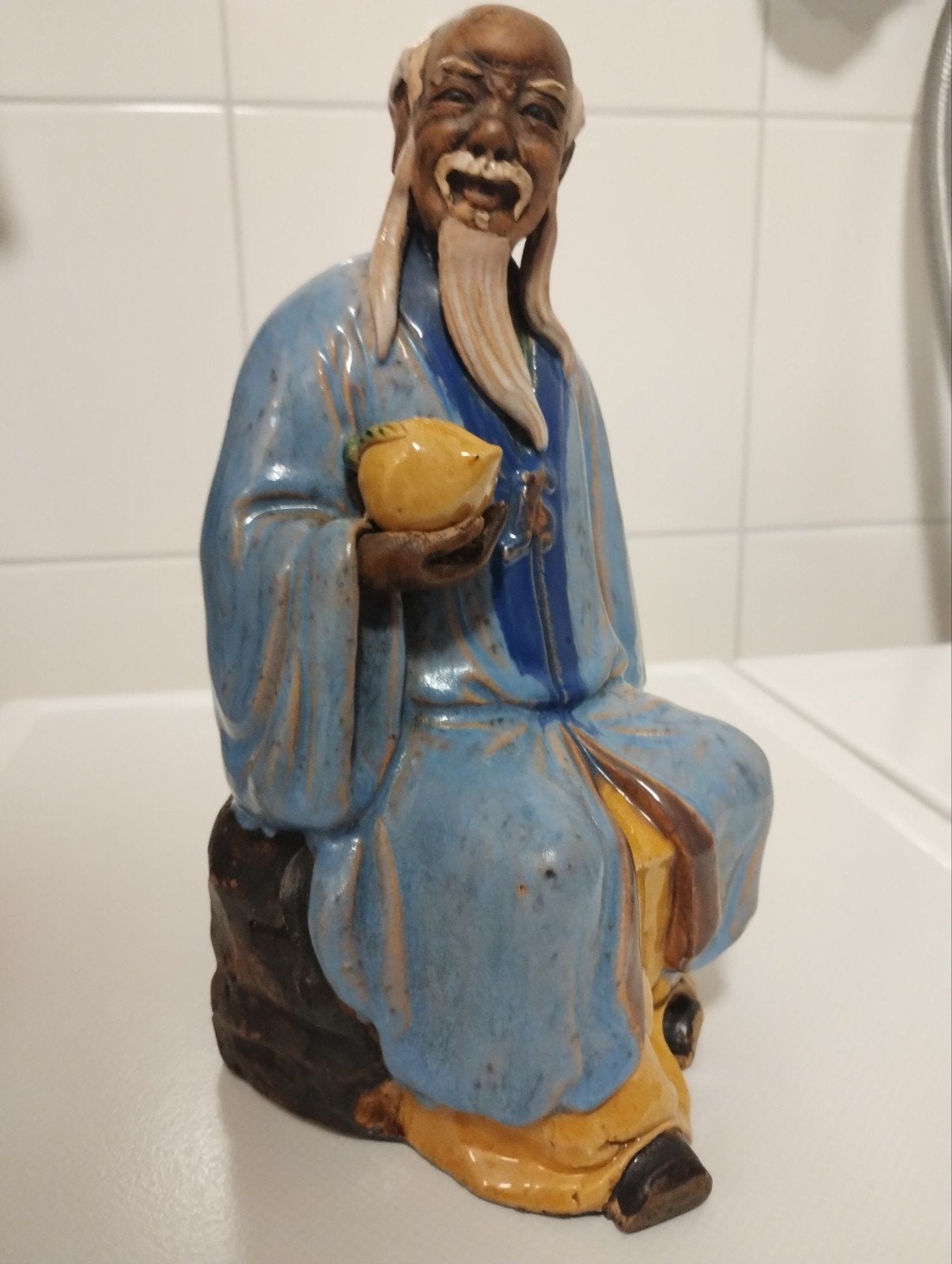 Antiek 19e eeuws Chinese shiwan shekwan su wu mudman, Ophalen of Verzenden