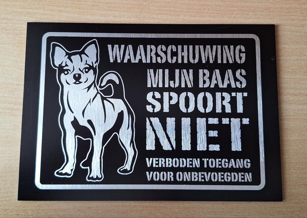 Waakbord chihuahua, Ophalen of Verzenden