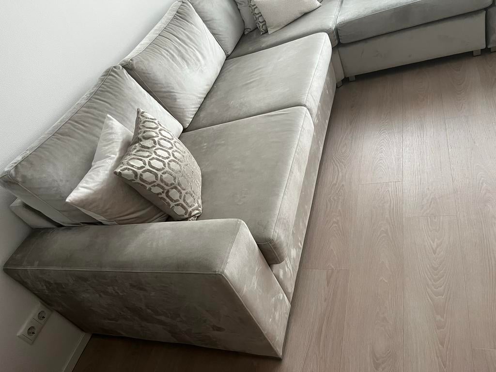 Erik Lux-bankstel - Hoekbank in goede staat, Ophalen, 100 tot 125 cm, Hoekbank, 300 cm of meer