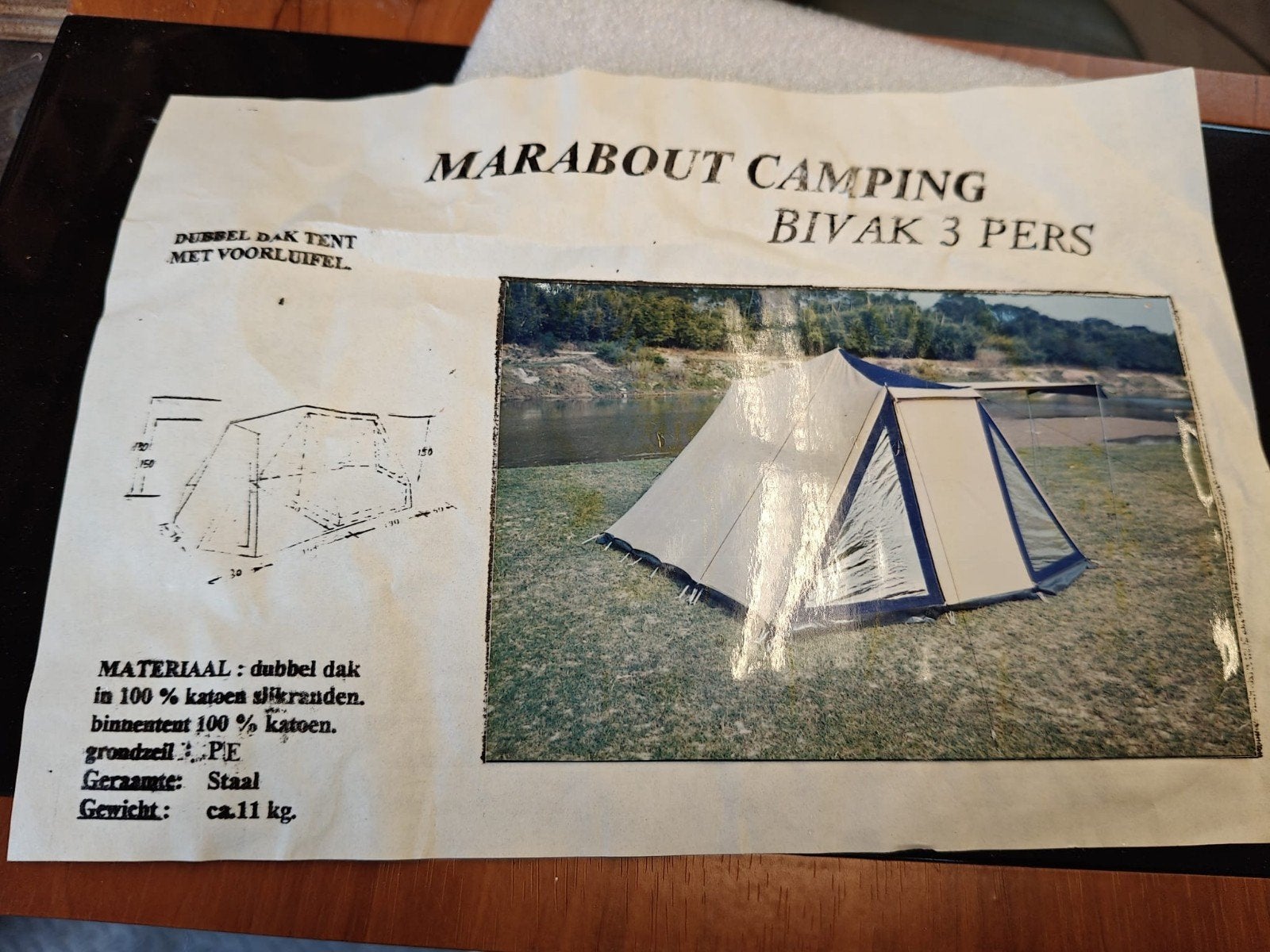 3 pers tent, Ophalen, Nieuw