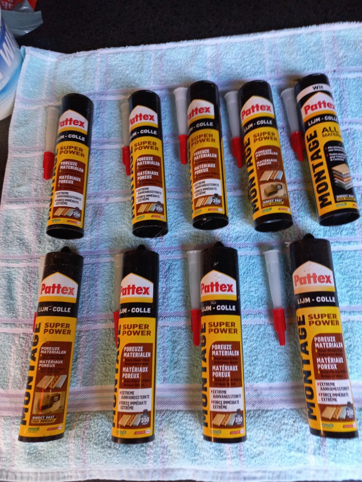Pattex Montagekit Super Power Lijm - 9 tubes, Ophalen, Nieuw