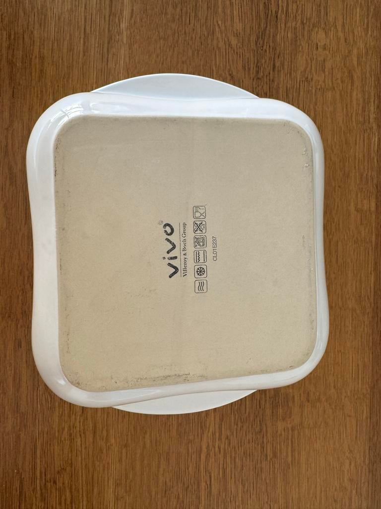 Vivo Villeroy & Boch Group schaal wit 27x23x6 cm, Porselein of Keramiek, Schaal, Ophalen of Verzenden, Zo goed als nieuw