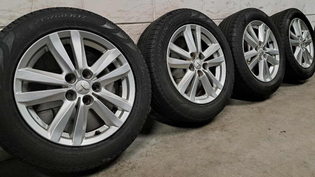 Lichtmetalen velgen Mitsubishi Asx Caliber Compass 215/60/17, Banden en Velgen, 17 inch, Ophalen of Verzenden, Personenwagen